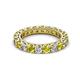 2 - Ellen 3.00 mm Yellow and White Diamond Eternity Band 