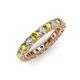 3 - Ellen 3.00 mm Yellow and White Diamond Eternity Band 