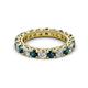 2 - Ellen 3.00 mm Blue and White Diamond Eternity Band 