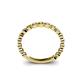 4 - Ashlyn 1.80 mm Citrine and Diamond 3/4 Eternity Band 