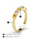 4 - Kathleen 3.40 mm Round Citrine and Diamond 7 Stone Wedding Band 