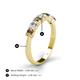 4 - Kathleen 3.40 mm Round Smoky Quartz and Diamond 7 Stone Wedding Band 