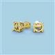 2 - Liam Four Prong 14K Yellow Gold Ear Stud Setting 