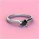 2 - Solus Round Black Diamond Solitaire Engagement Ring  