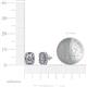 3 - Abia Diamond Halo Stud Earrings 