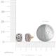 3 - Abia Diamond Halo Stud Earrings 