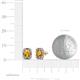 3 - Abia Citrine and Diamond Halo Stud Earrings 
