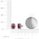 3 - Abia Ruby and Diamond Halo Stud Earrings 