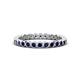 1 - Zhuri 2.00 mm Blue Sapphire Eternity Band 