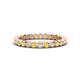 1 - Zhuri 2.00 mm Yellow and White Diamond Eternity Band 