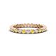 1 - Zhuri 2.00 mm Yellow and White Diamond Eternity Band 