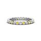 1 - Zhuri 2.00 mm Yellow and White Diamond Eternity Band 