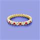 2 - Zhuri 2.00 mm Ruby and Diamond Eternity Band 