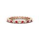 1 - Zhuri 2.00 mm Ruby and Diamond Eternity Band 