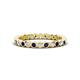 1 - Zhuri 2.00 mm Blue Sapphire and Diamond Eternity Band 