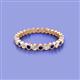 2 - Zhuri 2.00 mm Blue Sapphire and Diamond Eternity Band 