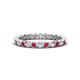 1 - Zhuri 2.00 mm Ruby and Diamond Eternity Band 