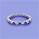 2 - Zhuri 2.00 mm Blue Sapphire and Diamond Eternity Band 