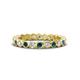 1 - Zhuri 2.40 mm Blue and White Diamond Eternity Band 