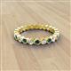 2 - Zhuri 2.40 mm Blue and White Diamond Eternity Band 