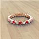 2 - Zhuri 2.40 mm Ruby and Diamond Eternity Band 