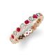 3 - Zhuri 2.40 mm Ruby and Diamond Eternity Band 