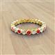 2 - Zhuri 2.40 mm Ruby and Diamond Eternity Band 