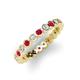 3 - Zhuri 2.40 mm Ruby and Diamond Eternity Band 