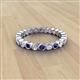 2 - Zhuri 2.40 mm Blue Sapphire and Diamond Eternity Band 