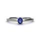 1 - Orla Oval Cut Iolite Solitaire Engagement Ring 