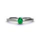 1 - Orla Oval Cut Emerald Solitaire Engagement Ring 