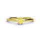 1 - Orla Oval Cut Yellow Sapphire Solitaire Engagement Ring 
