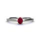 1 - Orla Oval Cut Ruby Solitaire Engagement Ring 