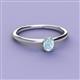 2 - Orla Oval Cut Aquamarine Solitaire Engagement Ring 