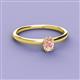 2 - Orla Oval Cut Morganite Solitaire Engagement Ring 