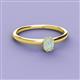2 - Orla Oval Cut Opal Solitaire Engagement Ring 