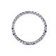 4 - Clarissa 2.00 mm Princess Cut Iolite and Diamond Eternity Band 