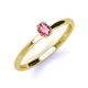 3 - Orla Oval Cut Pink Tourmaline Solitaire Engagement Ring 