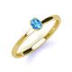 3 - Orla Oval Cut Blue Topaz Solitaire Engagement Ring 