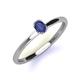 3 - Orla Oval Cut Iolite Solitaire Engagement Ring 