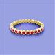 2 - Zhuri 2.00 mm Ruby Eternity Band 