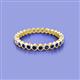 2 - Zhuri 2.00 mm Blue Sapphire Eternity Band 