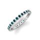 3 - Zhuri 2.00 mm Blue Diamond Eternity Band 