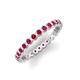 3 - Zhuri 2.00 mm Ruby Eternity Band 