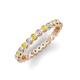 3 - Zhuri 2.00 mm Yellow and White Diamond Eternity Band 