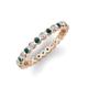 3 - Zhuri 2.00 mm Blue and White Diamond Eternity Band 