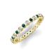 3 - Zhuri 2.00 mm Blue and White Diamond Eternity Band 