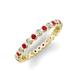 3 - Zhuri 2.00 mm Ruby and Diamond Eternity Band 