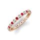 3 - Zhuri 2.00 mm Ruby and Diamond Eternity Band 