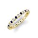 3 - Zhuri 2.00 mm Blue Sapphire and Diamond Eternity Band 